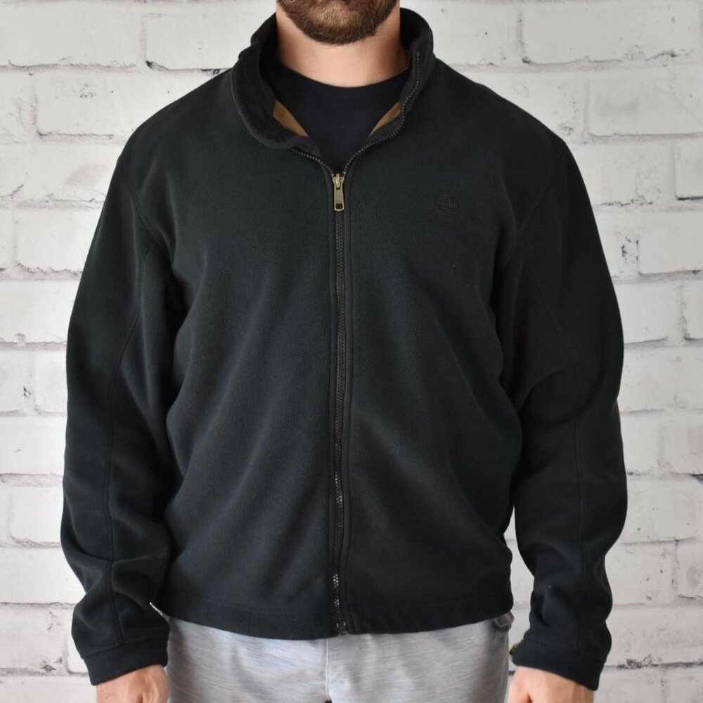 Vintage Y2K Timberland Microfleece Zip Front Jacket L